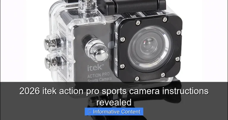 2026 itek action pro sports camera instructions revealed