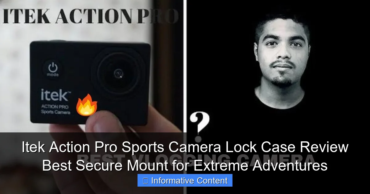Itek Action Pro Sports Camera Lock Case Review Best Secure Mount for Extreme Adventures