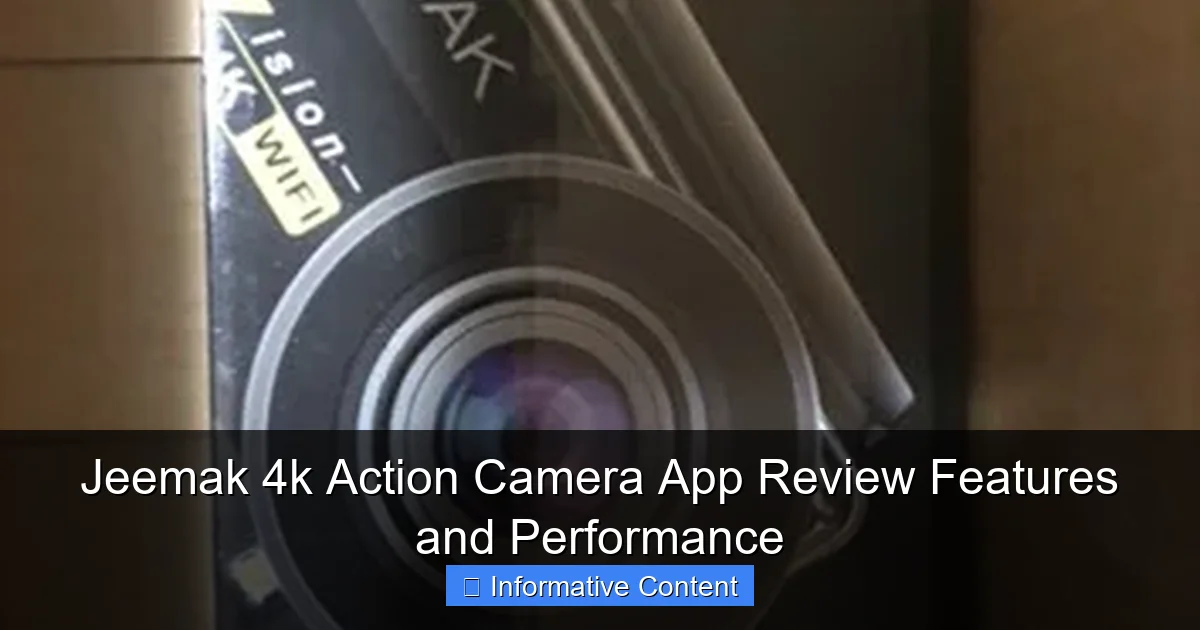 Jeemak 4k Action Camera App Review Features and Performance