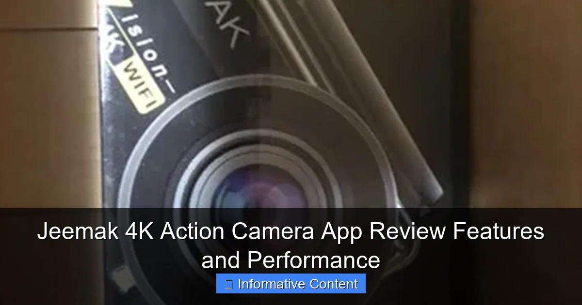 Jeemak 4K Action Camera App Review Features and Performance