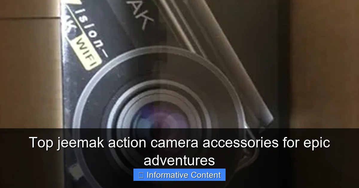 Top jeemak action camera accessories for epic adventures