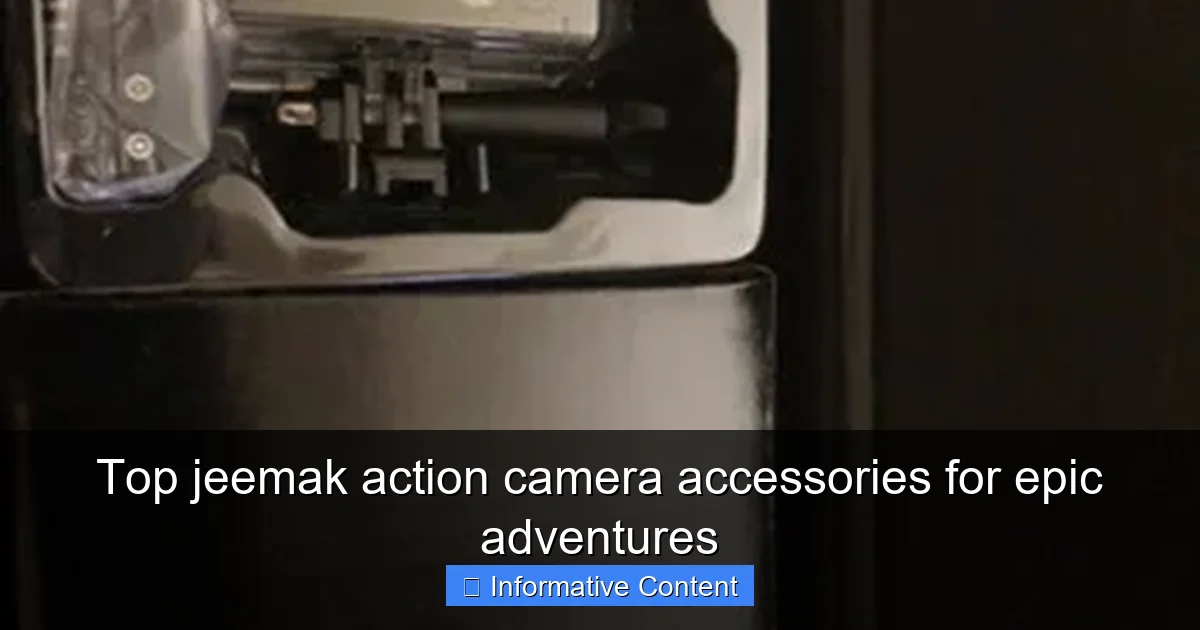 Top jeemak action camera accessories for epic adventures