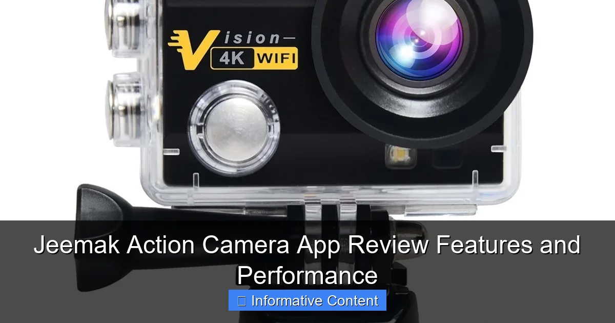 Jeemak Action Camera App Review Features and Performance