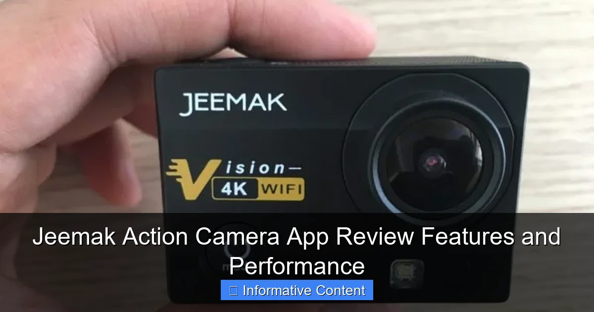 Jeemak Action Camera App Review Features and Performance