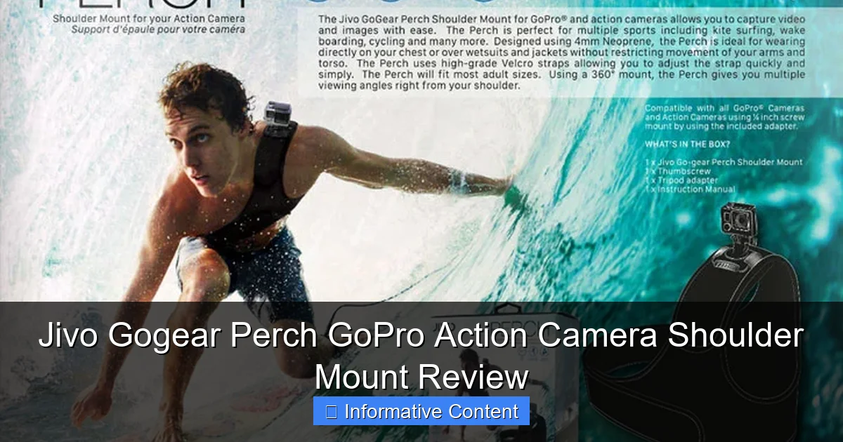 Jivo Gogear Perch GoPro Action Camera Shoulder Mount Review