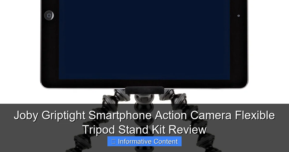Joby Griptight Smartphone Action Camera Flexible Tripod Stand Kit Review