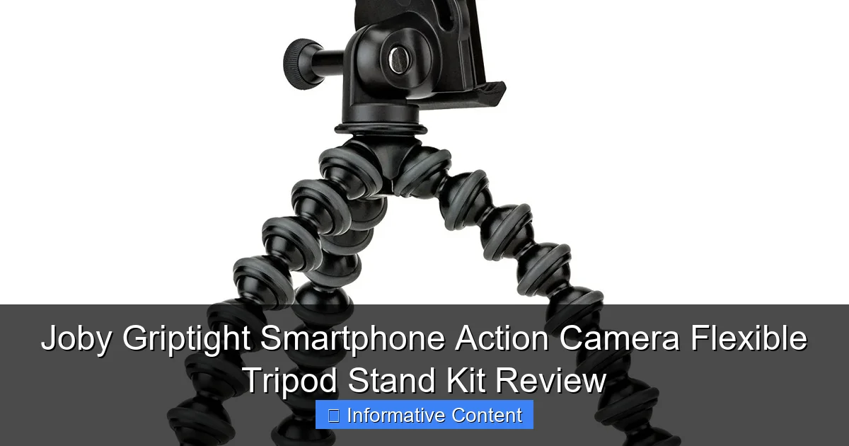 Joby Griptight Smartphone Action Camera Flexible Tripod Stand Kit Review