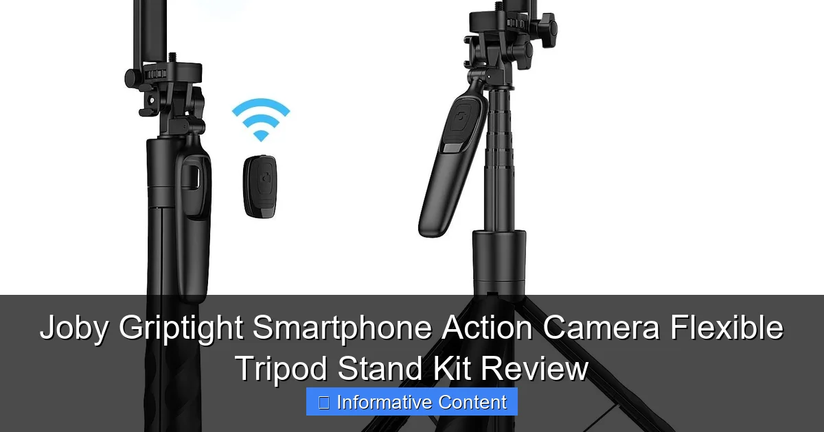 Joby Griptight Smartphone Action Camera Flexible Tripod Stand Kit Review