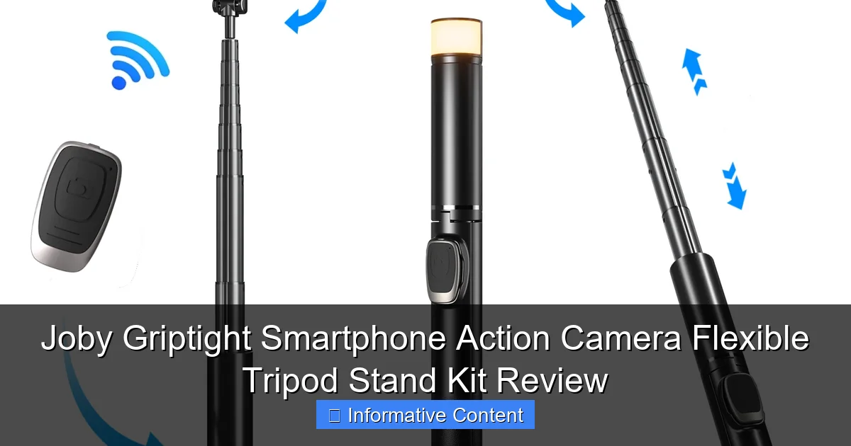 Joby Griptight Smartphone Action Camera Flexible Tripod Stand Kit Review