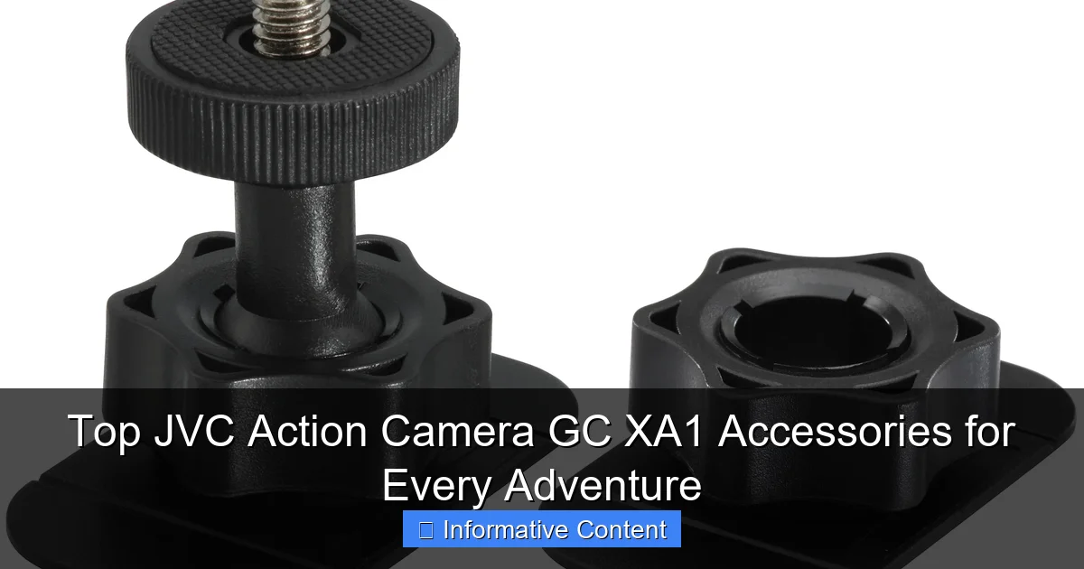 Top JVC Action Camera GC XA1 Accessories for Every Adventure