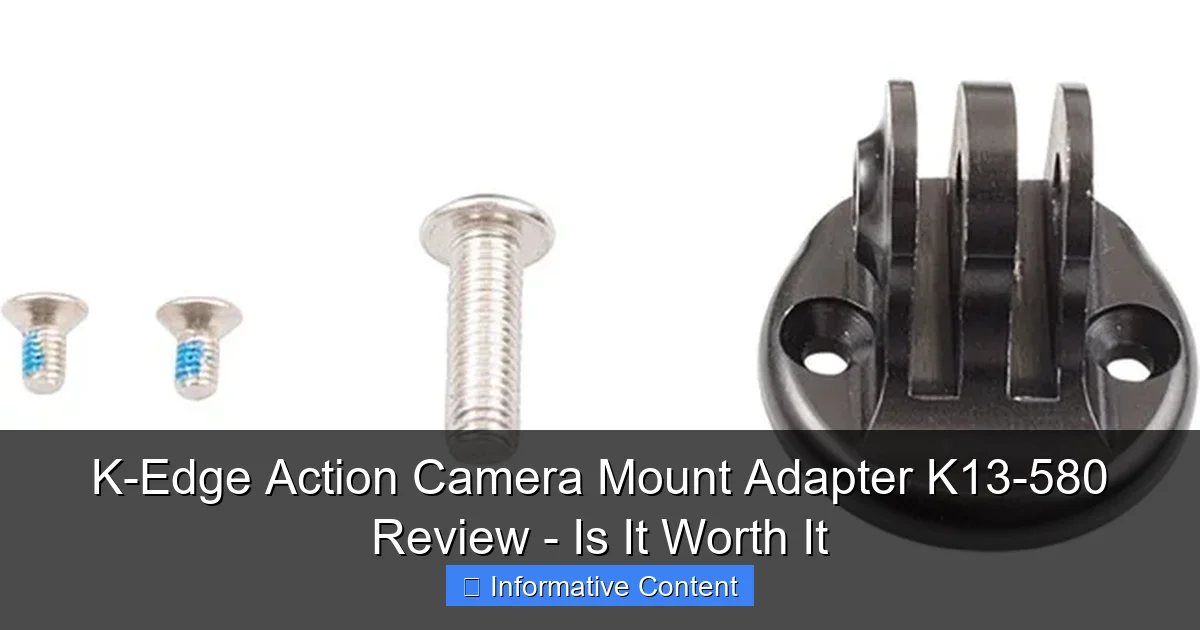 K-Edge Action Camera Mount Adapter K13-580 Review - Is It Worth It