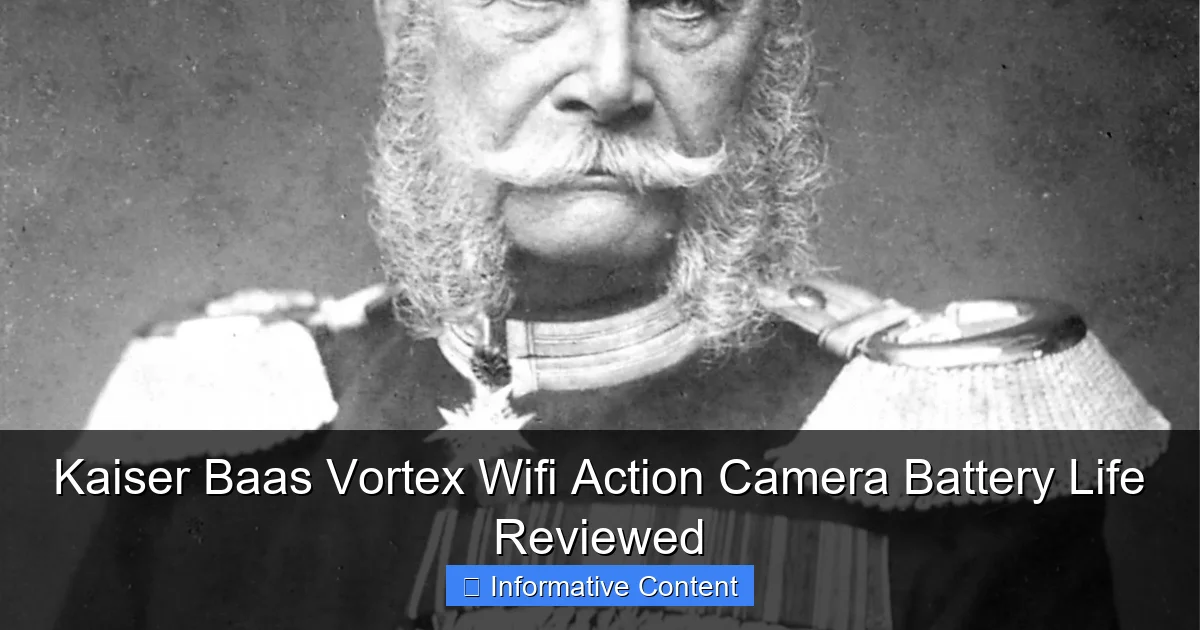 Kaiser Baas Vortex Wifi Action Camera Battery Life Reviewed