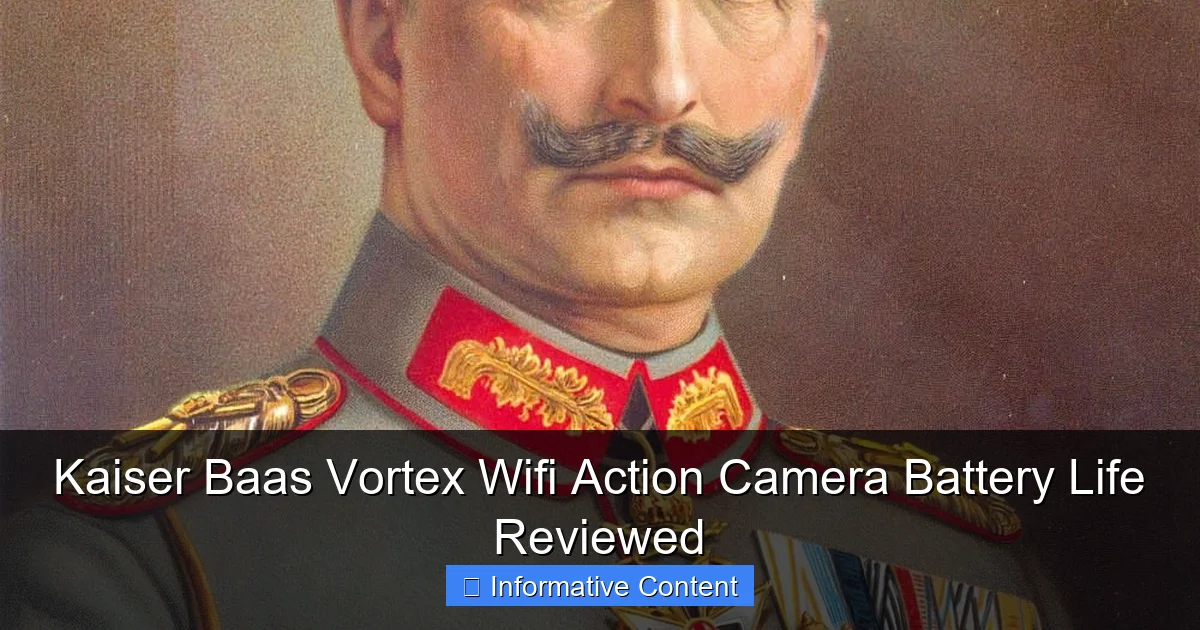 Kaiser Baas Vortex Wifi Action Camera Battery Life Reviewed