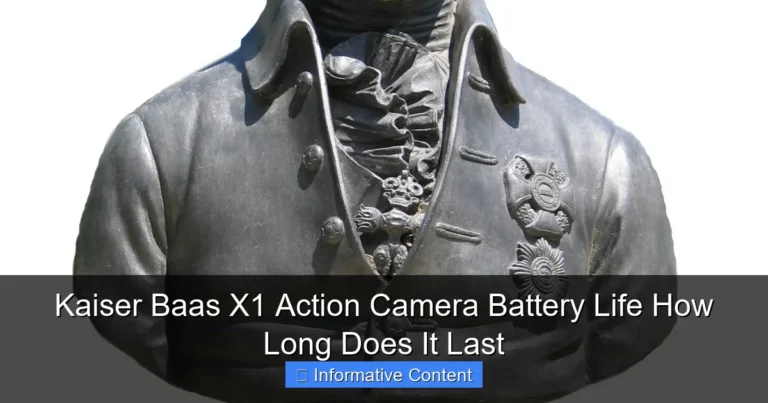 Kaiser Baas X1 Action Camera Battery Life How Long Does It Last