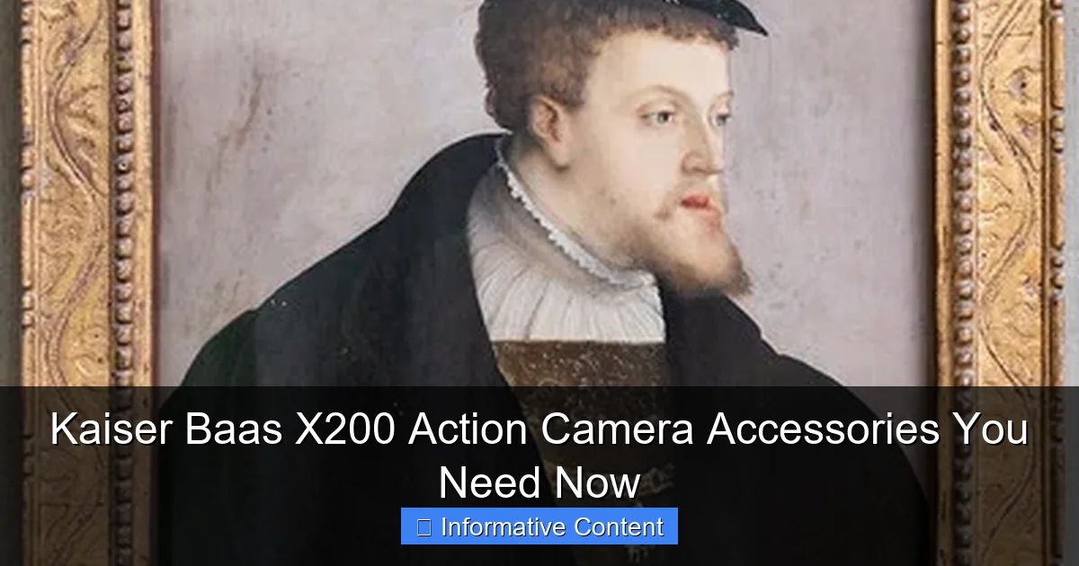 Kaiser Baas X200 Action Camera Accessories You Need Now