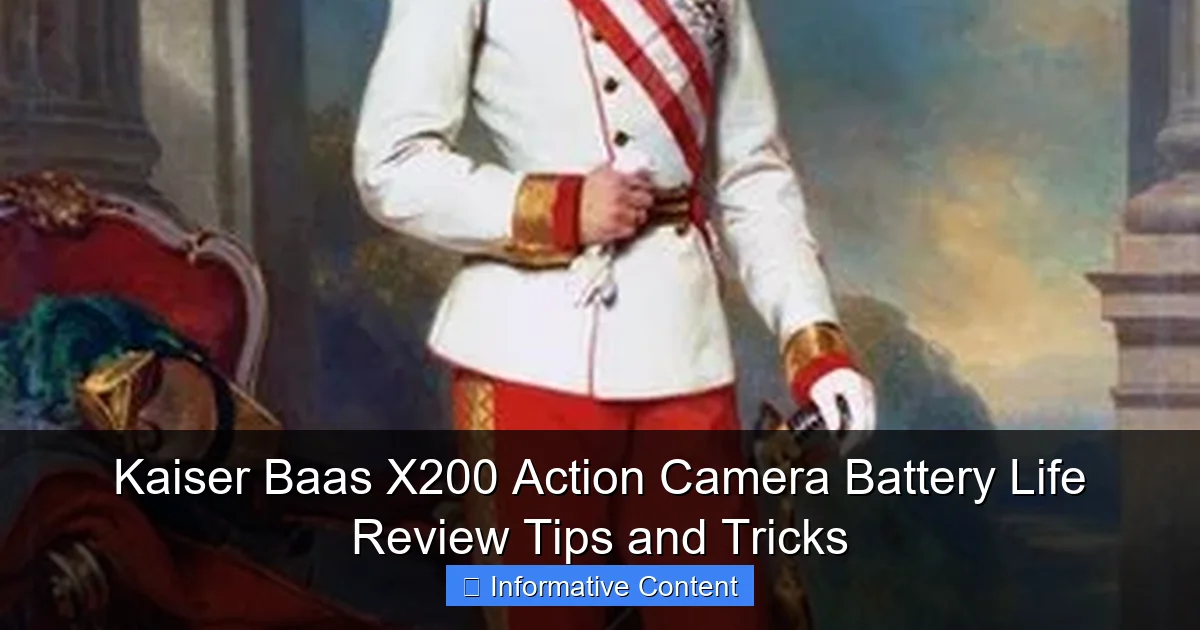 Kaiser Baas X200 Action Camera Battery Life Review Tips and Tricks
