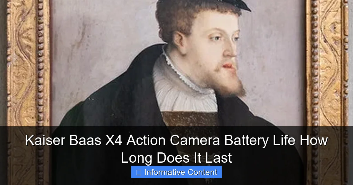 Kaiser Baas X4 Action Camera Battery Life How Long Does It Last