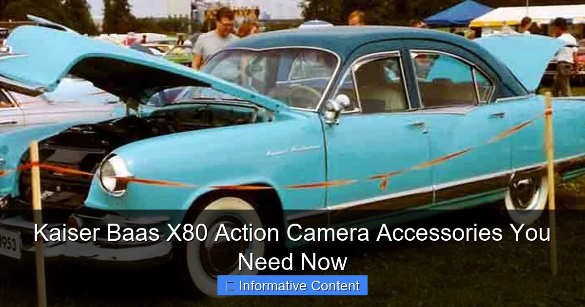 Kaiser Baas X80 Action Camera Accessories You Need Now