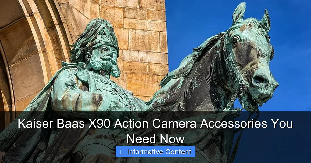 Kaiser Baas X90 Action Camera Accessories You Need Now