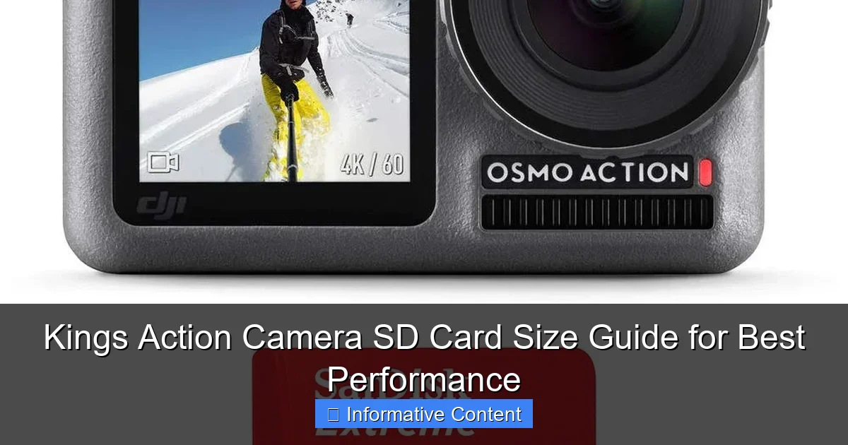 Kings Action Camera SD Card Size Guide for Best Performance