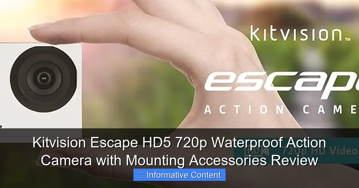 Kitvision Escape HD5 720p Waterproof Action Camera with Mounting Accessories Review