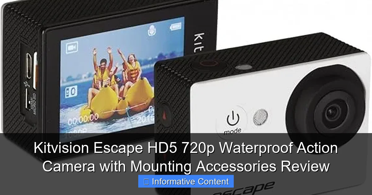 Kitvision Escape HD5 720p Waterproof Action Camera with Mounting Accessories Review