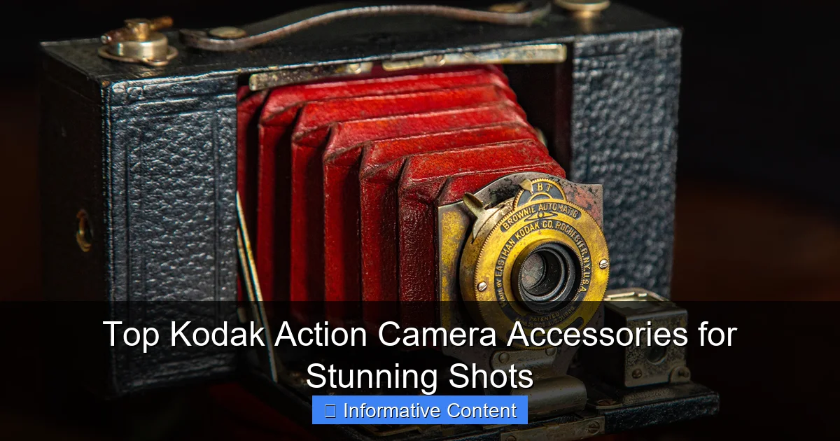 Top Kodak Action Camera Accessories for Stunning Shots