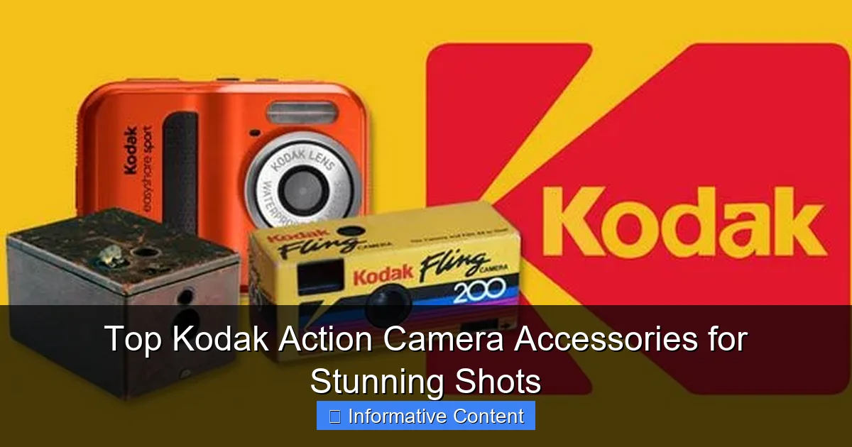 Top Kodak Action Camera Accessories for Stunning Shots