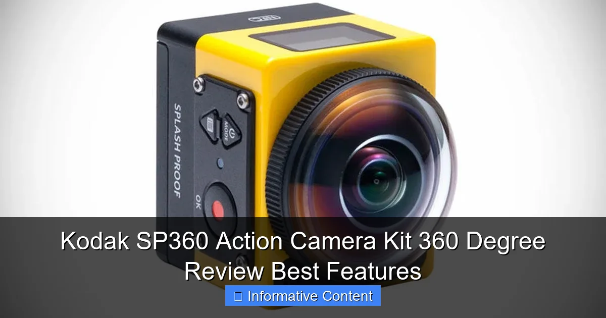Kodak SP360 Action Camera Kit 360 Degree Review Best Features