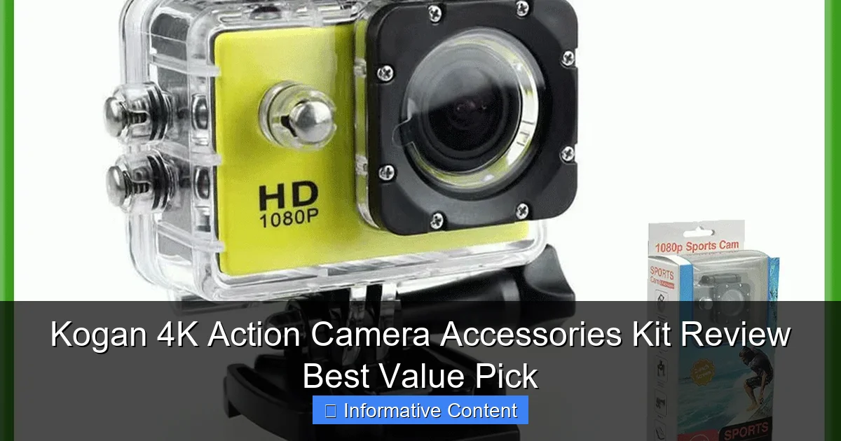 Kogan 4K Action Camera Accessories Kit Review Best Value Pick