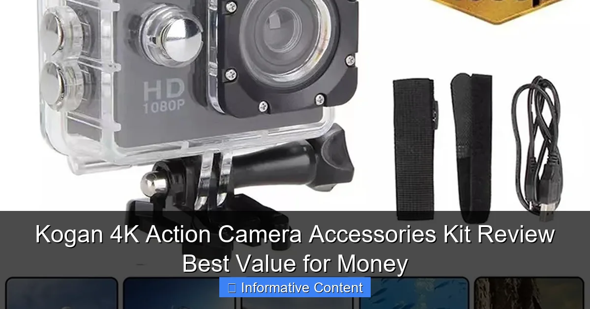 Kogan 4K Action Camera Accessories Kit Review Best Value for Money
