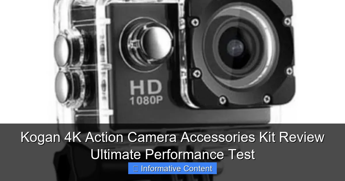 Kogan 4K Action Camera Accessories Kit Review Ultimate Performance Test