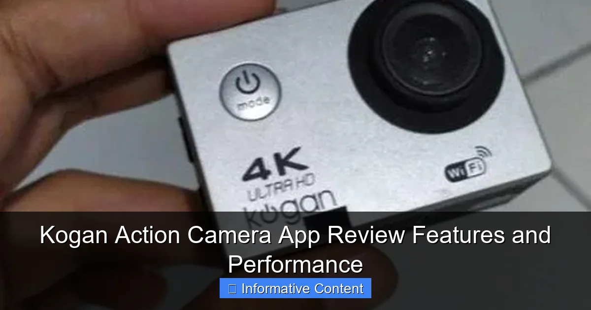 Kogan Action Camera App Review Features and Performance