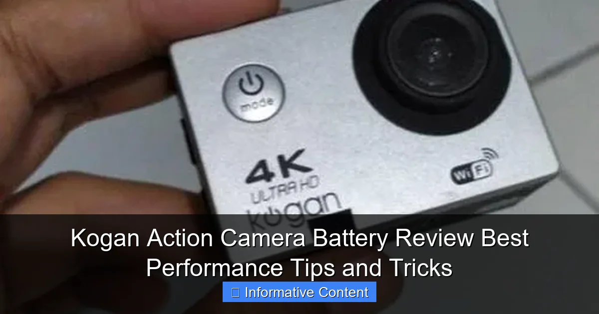 Kogan Action Camera Battery Review Best Performance Tips and Tricks