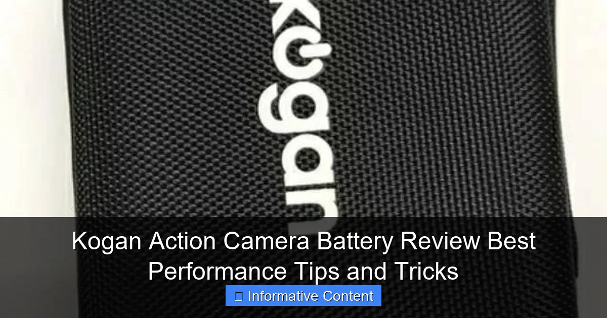 Kogan Action Camera Battery Review Best Performance Tips and Tricks