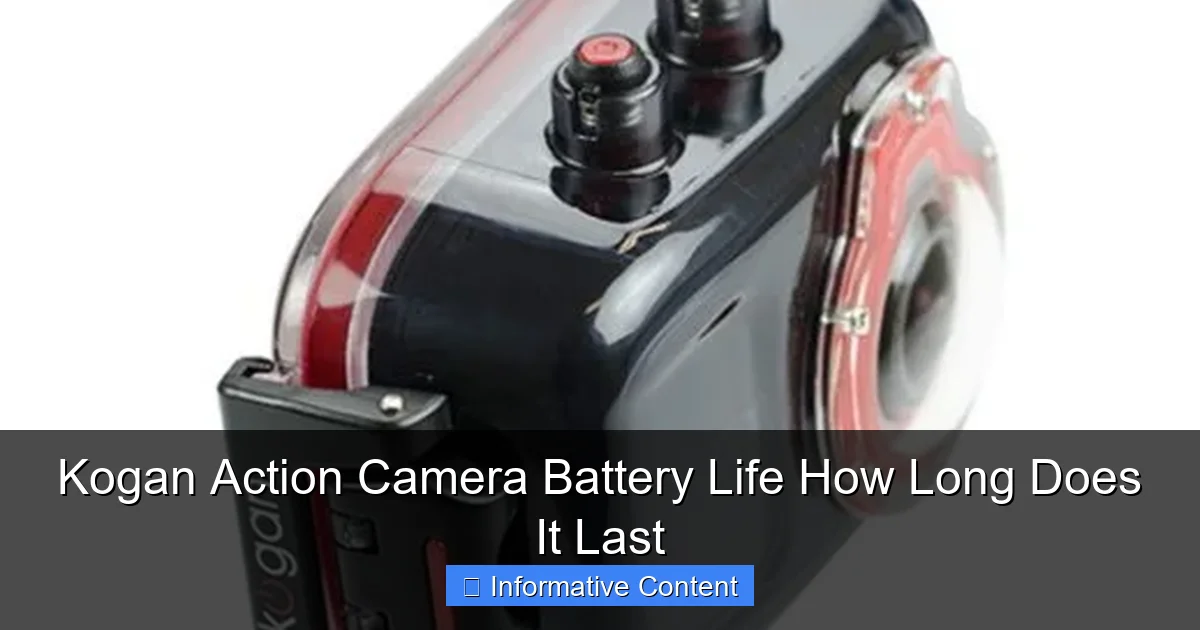 Kogan Action Camera Battery Life How Long Does It Last