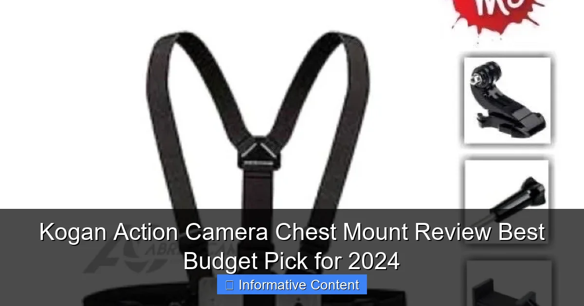 Kogan Action Camera Chest Mount Review Best Budget Pick for 2024