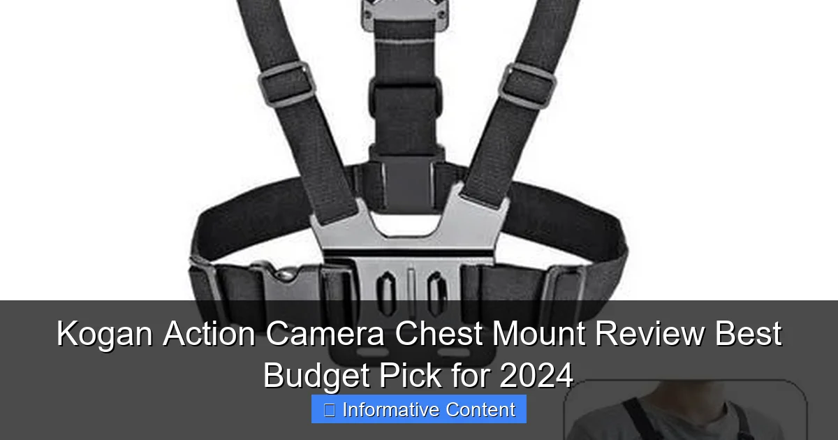 Kogan Action Camera Chest Mount Review Best Budget Pick for 2024
