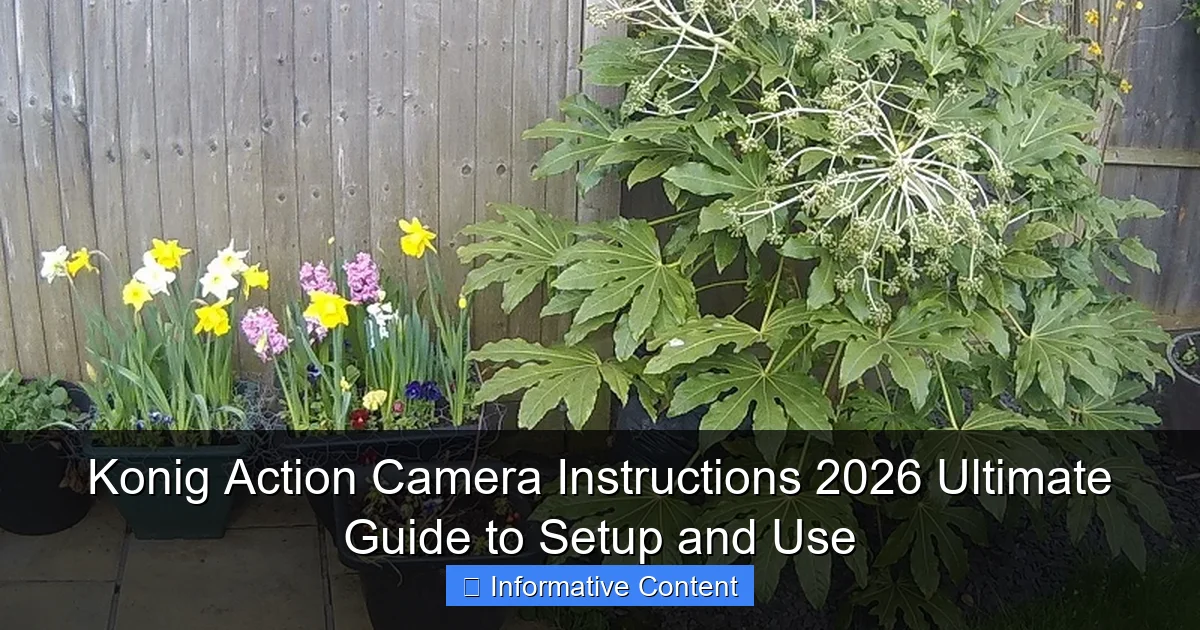 Konig Action Camera Instructions 2026 Ultimate Guide to Setup and Use