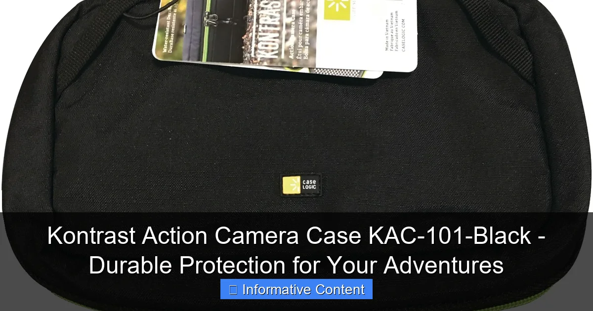 Kontrast Action Camera Case KAC-101-Black - Durable Protection for Your Adventures