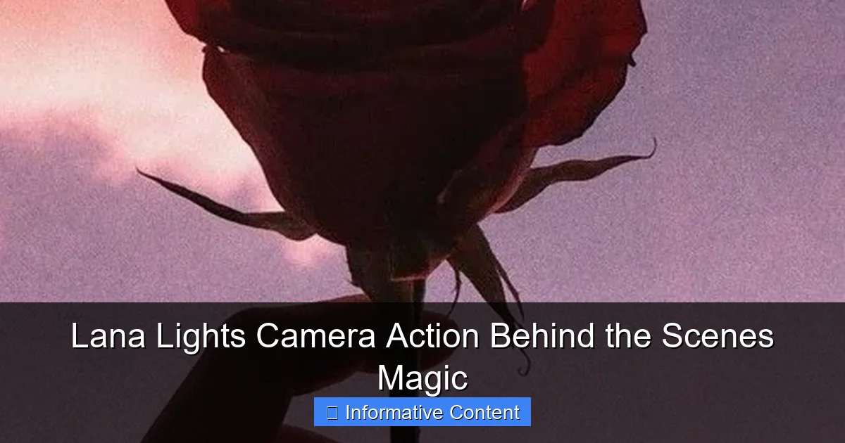 Lana Lights Camera Action Behind the Scenes Magic
