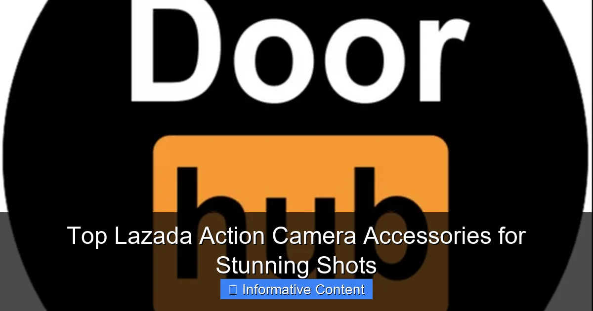 Top Lazada Action Camera Accessories for Stunning Shots