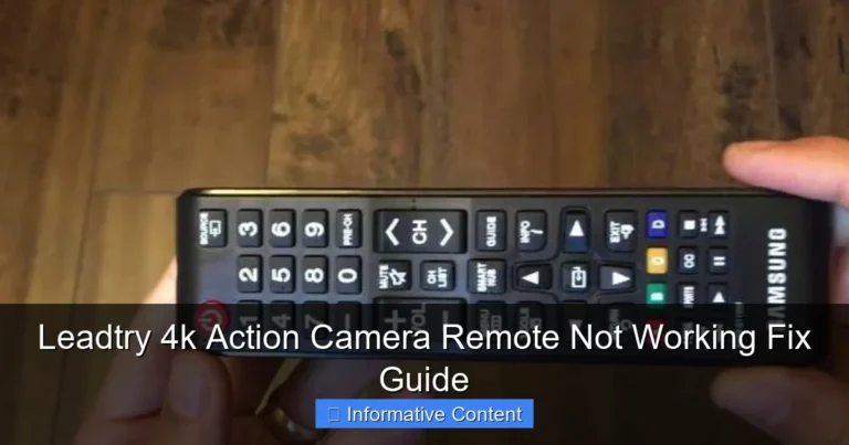 Leadtry 4k Action Camera Remote Not Working Fix Guide
