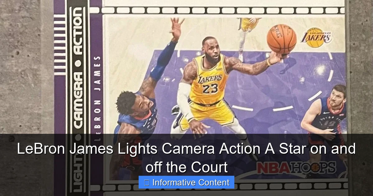 LeBron James Lights Camera Action A Star on and off the Court