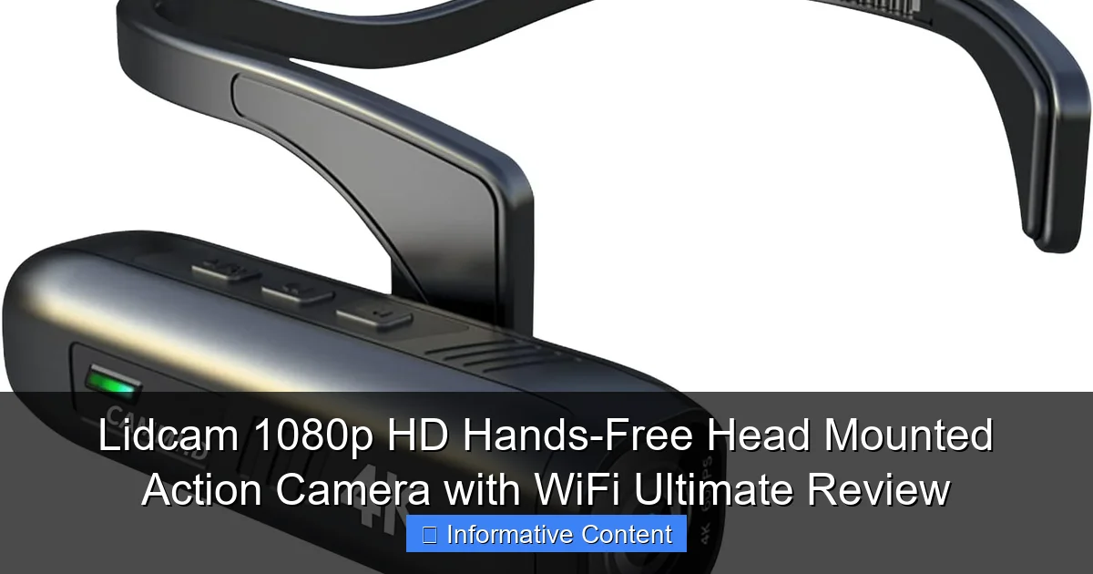 Lidcam 1080p HD Hands-Free Head Mounted Action Camera with WiFi Ultimate Review