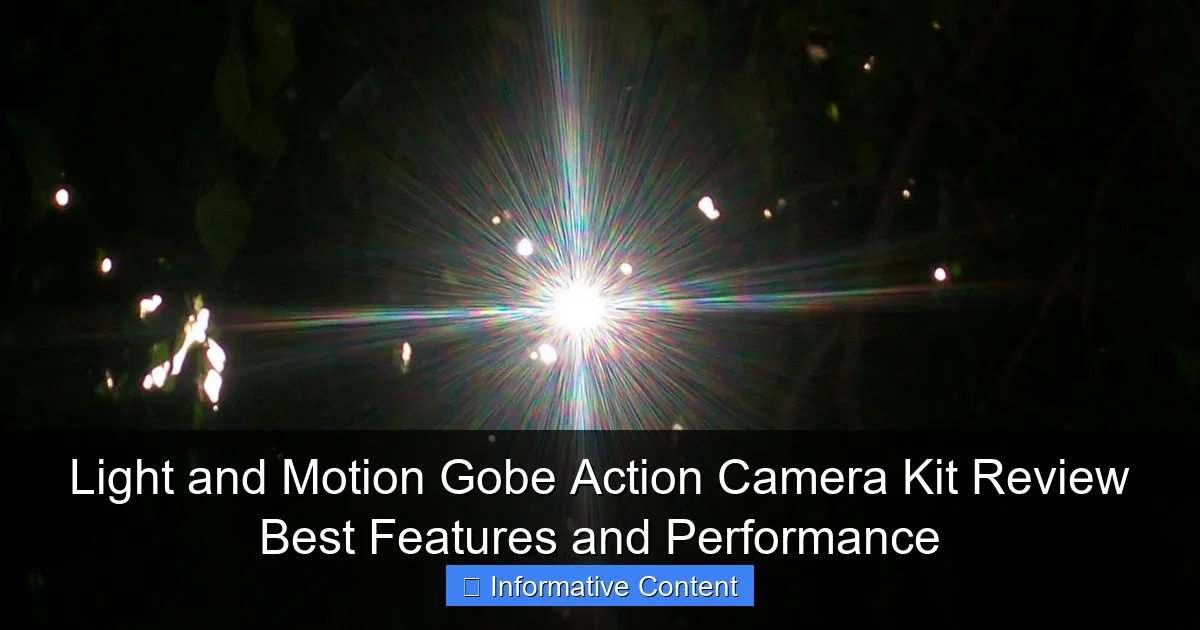 Light and Motion Gobe Action Camera Kit Review Best Features and Performance