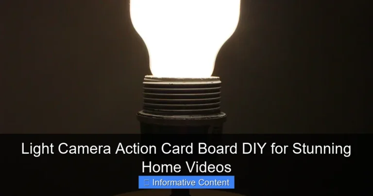 Light Camera Action Card Board DIY for Stunning Home Videos