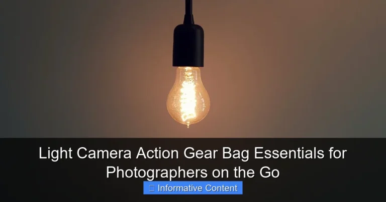 Light Camera Action Gear Bag Essentials for Photographers on the Go