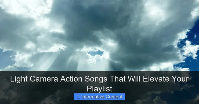 Light Camera Action Songs That Will Elevate Your Playlist
