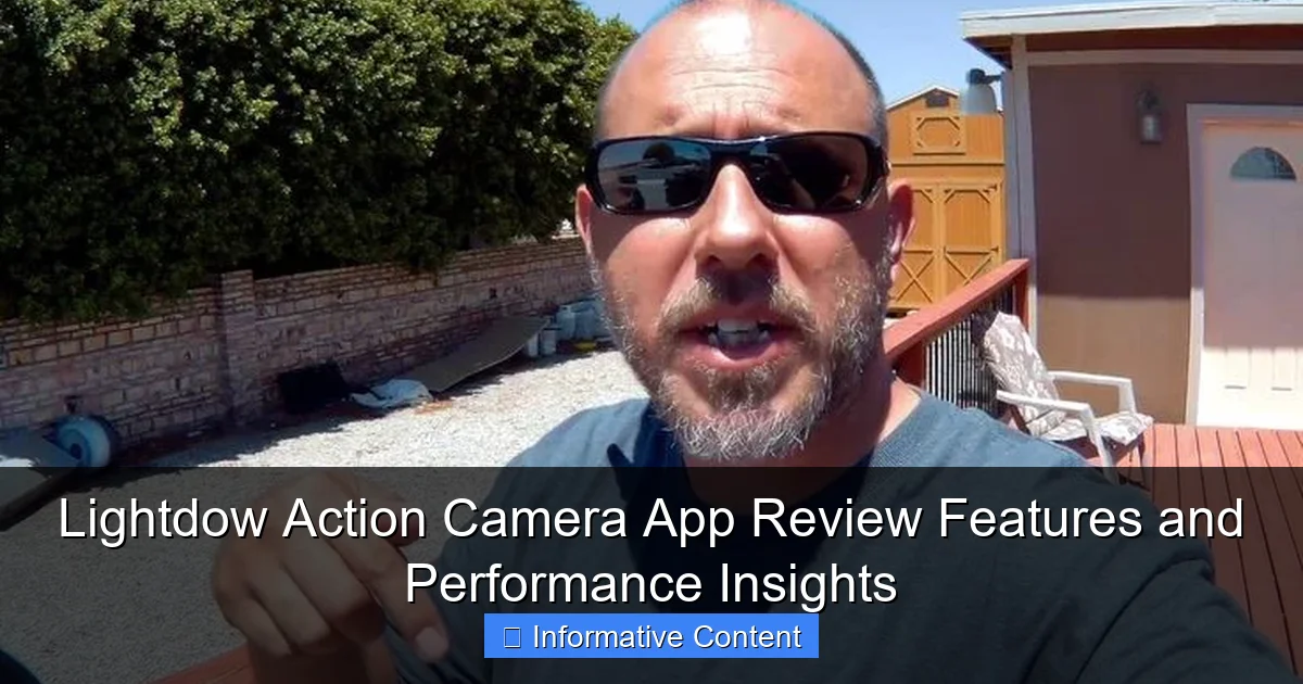 Lightdow Action Camera App Review Features and Performance Insights